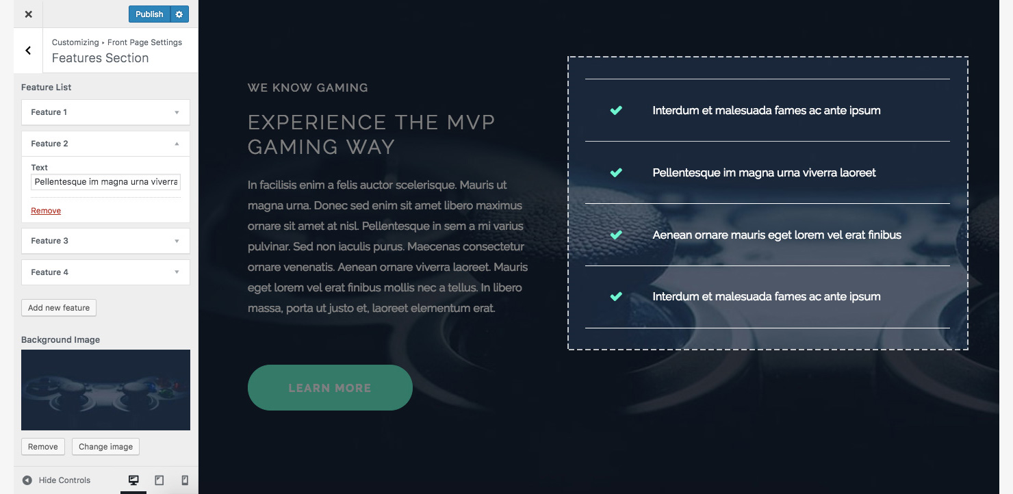 MVP Gaming customization preview